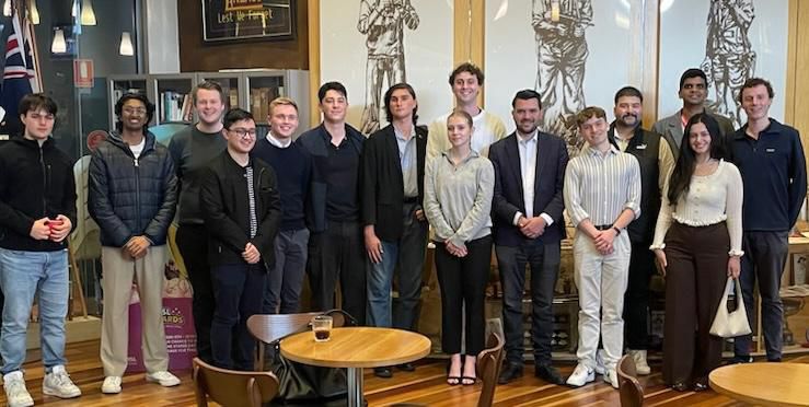 Northern Metro Branch members with Evan Mulholland MP